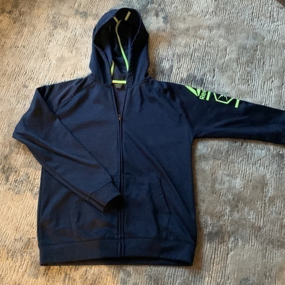 Navy blue zip up hoodie size 18/20